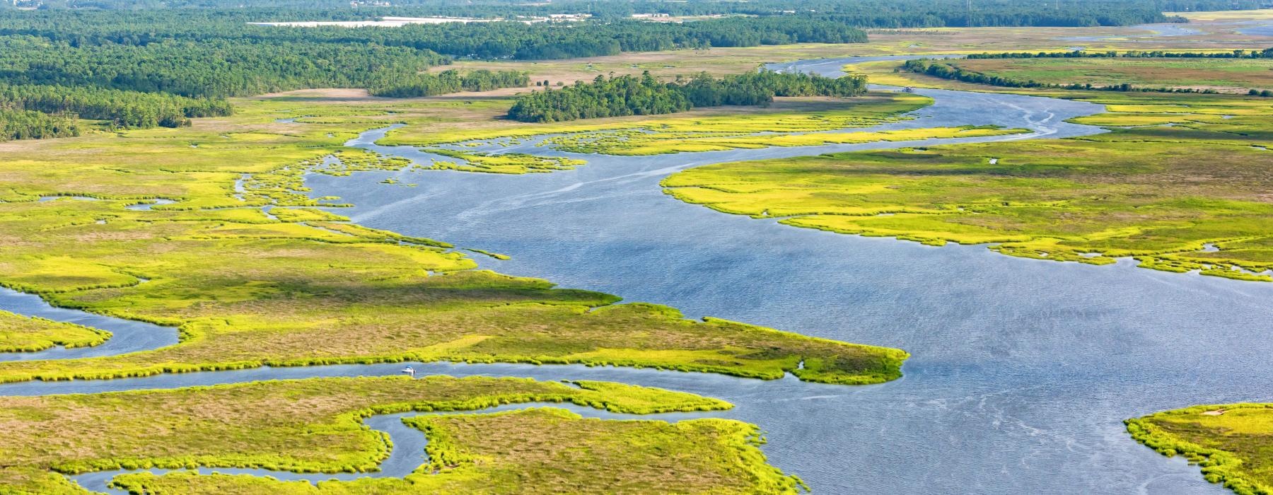 rivers, bayou, and inlets